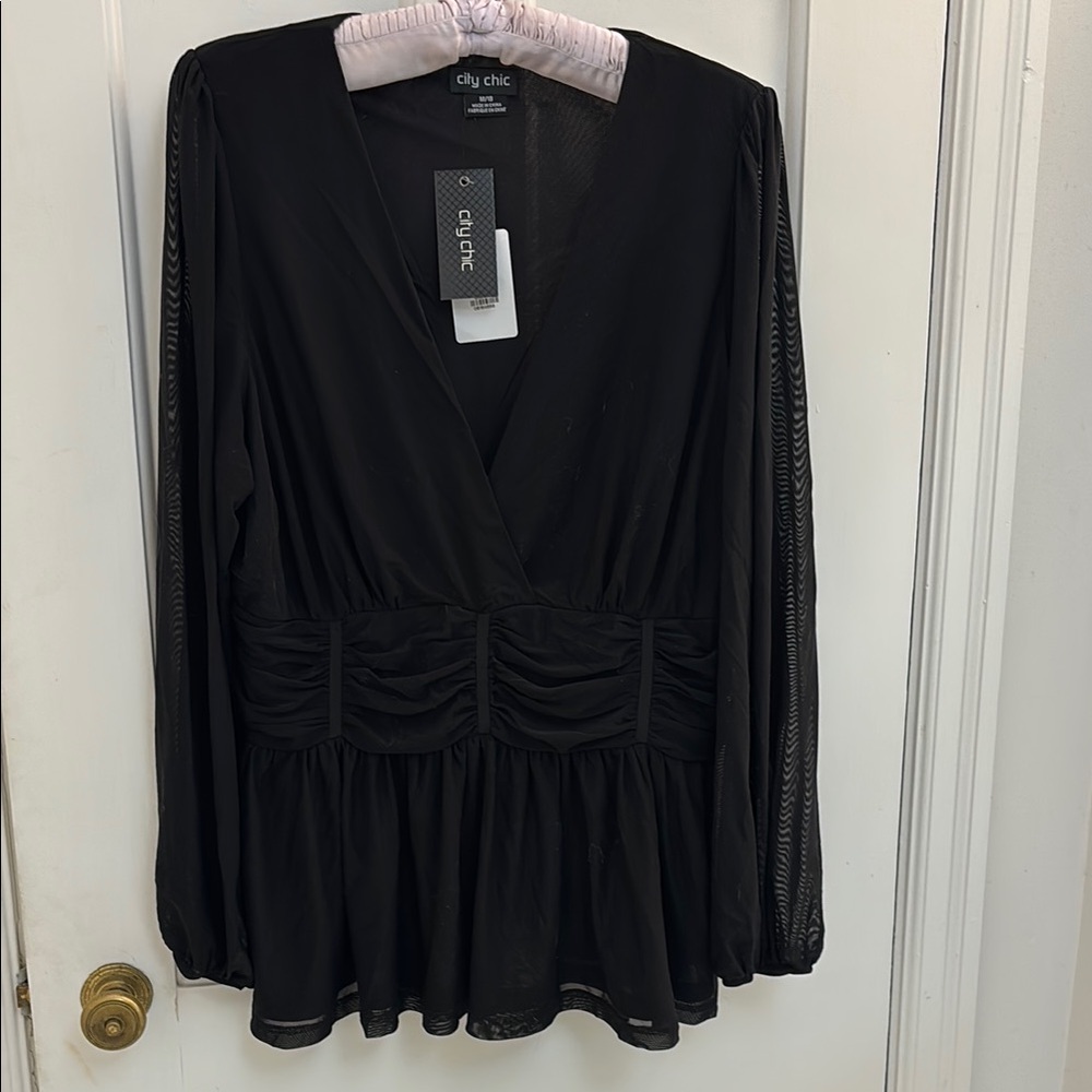 City Chic Black Women's Top